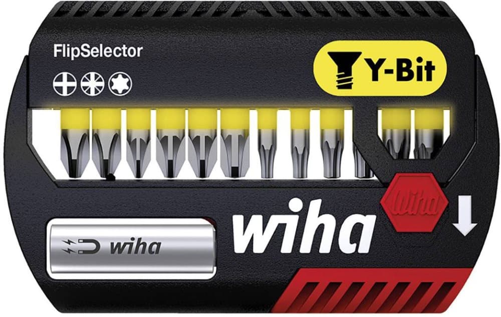 Wiha SB 7947Y-904 FlipSelector 41827 Bitsæt 13 dele Krydskærv Pozidriv, TORX Plus