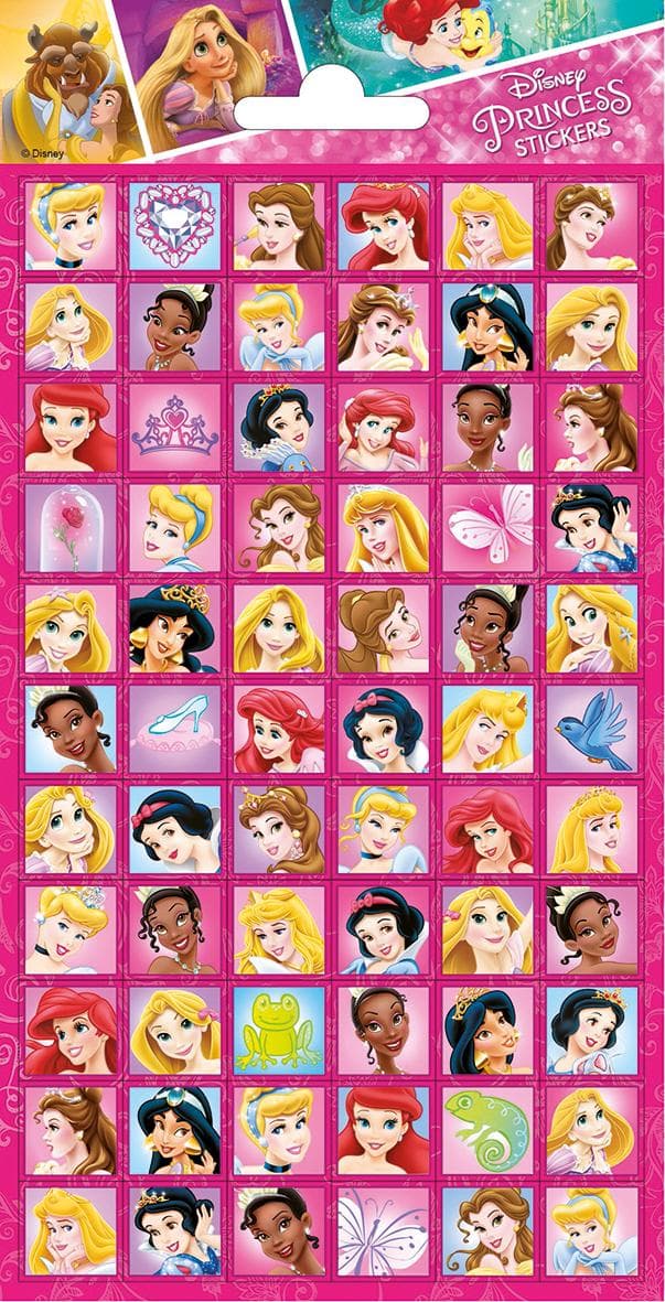60 st Klistermærker Disney Princess