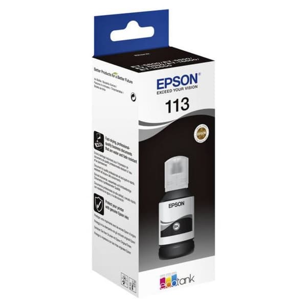 Epson C13T06B140 113 EcoTank Påfyllning Original Epson Svart 127 ml
