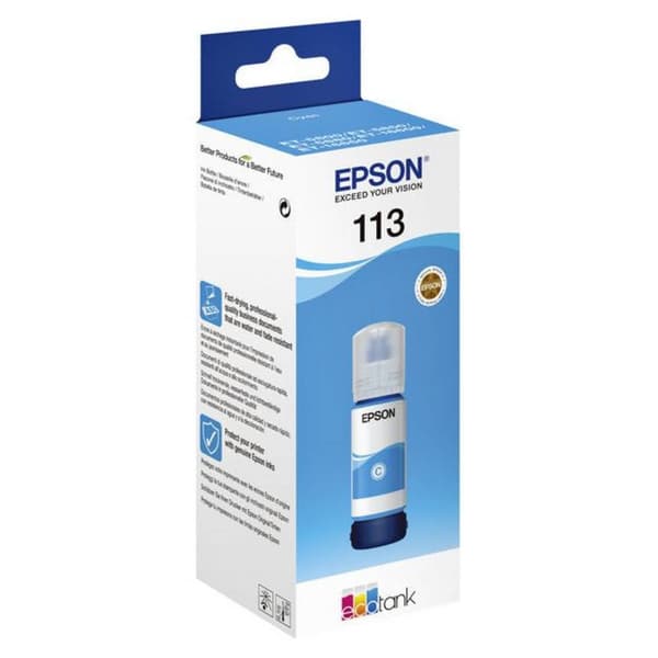 Epson C13T06B240 113 EcoTank Påfyllning Original Epson Cyan 70 ml