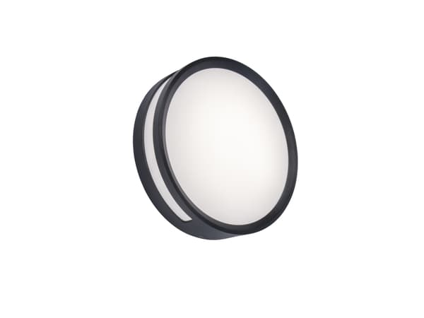LUTEC ROLA, Taklys, Grå, Hvit, Aluminium, Polykarbonat (PC), IP54, Fasade, I