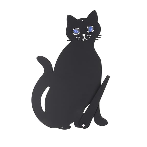 Kattskrämmare / Plåtkatt 30cm med reflekterande ögon