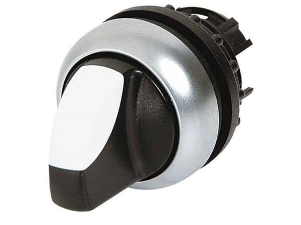 Eaton M22S-WRLK3-W, Vipukytkin, Muovi, Musta, Valkoinen, IP66, 29,7 mm, 45,9 mm