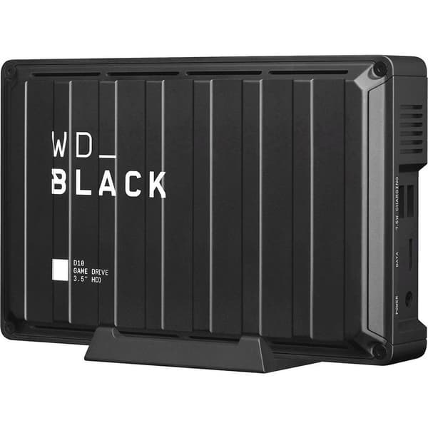 WD Black D10 Game Drive 8 TB Extern hårddisk 3.5 USB 3.2 Gen 1 Svart WDBA3P0080HBK-EESN