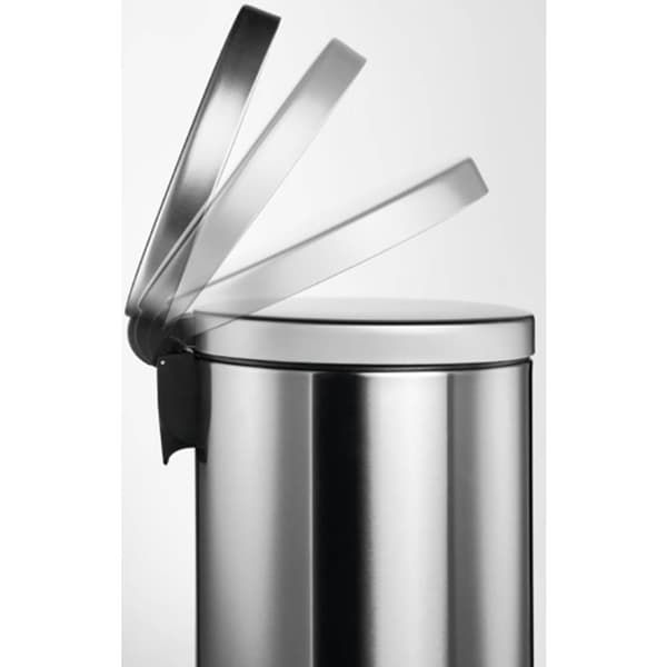 Durable 340023 340023 Papperskorg 5 l (Ø x H) 205 mm x 290 mm Rostfritt stål Silver 1 st