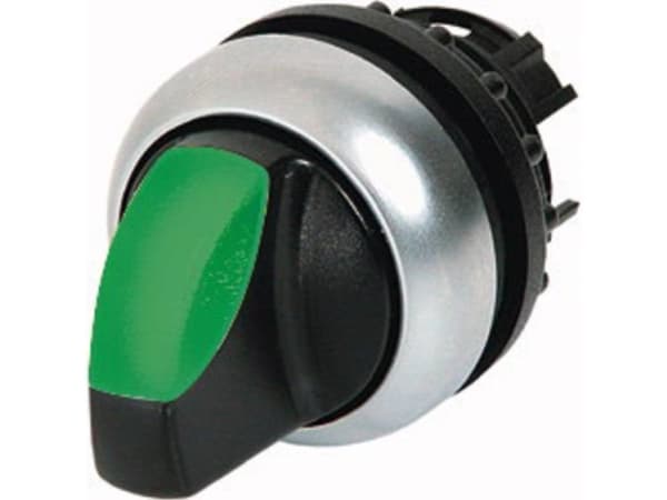 Eaton M22-WLK3-G, Vippströmställare, Plast, Svart, Grön, Silver, IP66, 29,7 mm, 45,9 mm