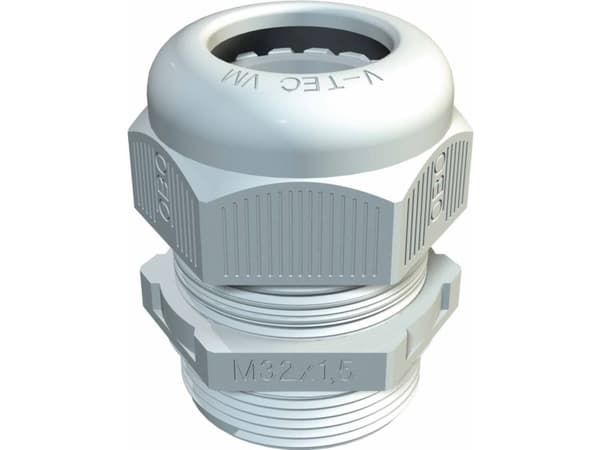 OBO Bettermann V-TEC VM32 LGR 2022870 Kaapeliläpivienti 1,5 mm Muovi , PA Vaaleanharmaa 1 kpl