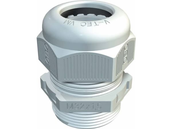 OBO Bettermann V-TEC VM32 LGR 2022870 Kaapeliläpivienti 1,5 mm Muovi , PA Vaaleanharmaa 1 kpl