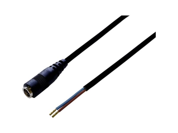 TRU COMPONENTS Pienjänniteliitäntäkaapeli Pienjänniteliitäntä - avoin pää 5,50 mm 2,50 mm 30,00 cm 1 kpl 1 kpl