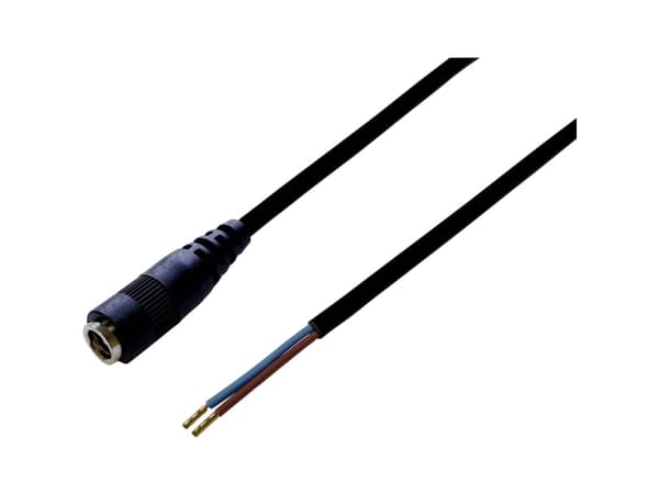 TRU COMPONENTS Pienjänniteliitäntäkaapeli Pienjänniteliitäntä - avoin pää 5,50 mm 2,50 mm 30,00 cm 1 kpl 1 kpl