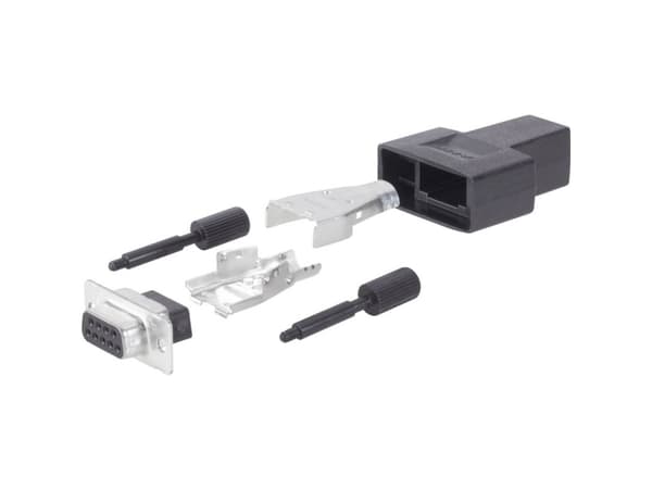 TE Connectivity 1658654-1, HDP-20, Svart, Hankoppling, Rak, Nylon