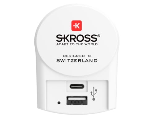 Skross 1.302423, Innendørs, AC, 5 V, Hvit Hvit