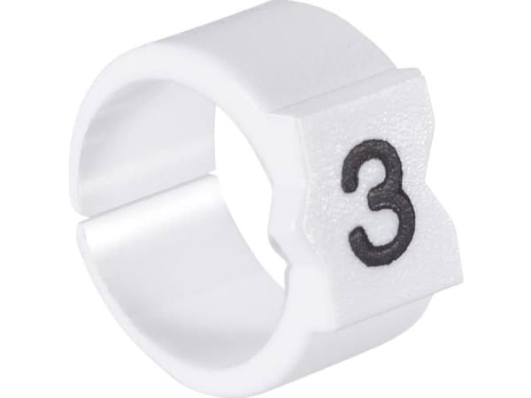 TE Connectivity 727782-000, Svart, Vit, 333 styck, 4,5 mm, 6 mm