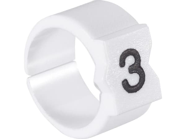 TE Connectivity 727782-000, Svart, Vit, 333 styck, 4,5 mm, 6 mm