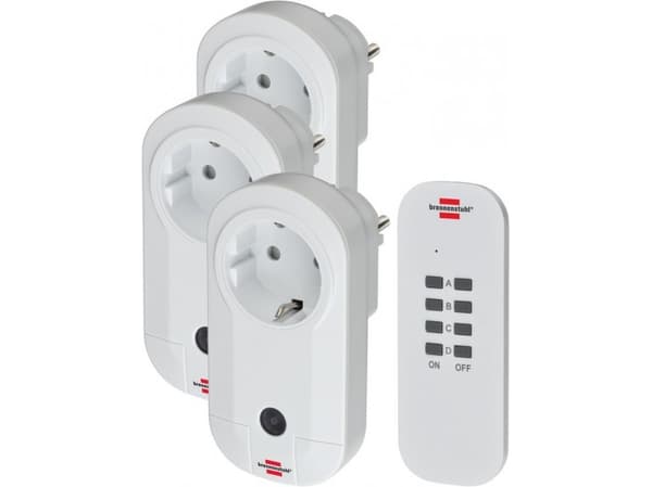 Brennenstuhl 1507040, Innendørs, Hvit, 25 m, IP20, Trådløs, RF kabel-fri