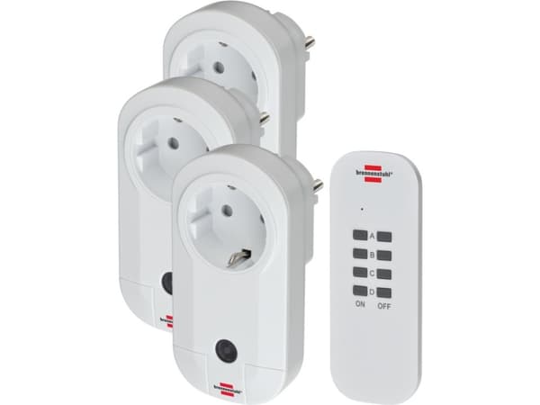 Brennenstuhl 1507040, Innendørs, Hvit, 25 m, IP20, Trådløs, RF kabel-fri Hvit