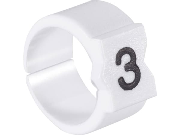 TE Connectivity 924992-000, Svart, Vit, 50 styck, 5,8 mm, 8,5 mm