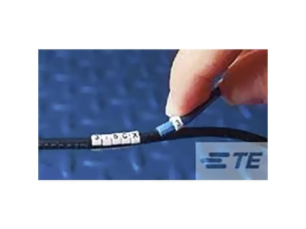 TE Connectivity 886014-000, Svart, Vit, 300 styck, 1,1 cm, 1,55 cm