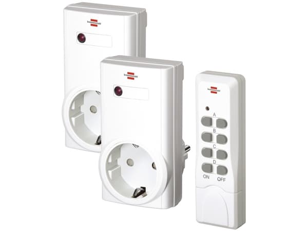 Brennenstuhl 1507150, Innendørs, Hvit, IP20, Trådløs, RF kabel-fri, 433,92 MHz