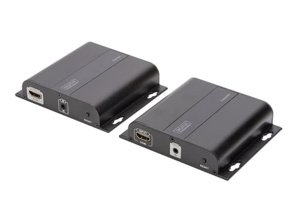 DIGITUS Professional DS-55122 4K HDMI Extender via CAT / IP (Set) - Video/lyd/infrarød-utvider - HDMI - opp til 120 m
