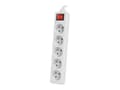 Pikkukuva 2 / 5: Lanberg PS1-05E-0300-W, 3 m, 5 AC-pistorasia(a), Sisä- ja ulkotila, Tyyppi E, IP20, 1 mm²