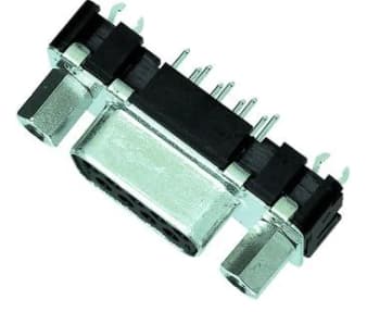 Harting 09 66 255 7511, D-Sub 15-pin F, Sort, Metallisk, Stål, Termoplast, Kopper, 1000 V, 6,5 A