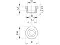 Pikkukuva 4 / 4: OBO Bettermann 2030664 107 R M50-40 PA Reducer M50 Muovi Vaaleanharmaa 1 kpl
