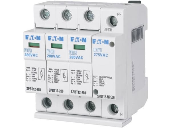 Eaton 184750 SPBT12-280-3+NPE50 Ylijännitesuoja ylijännitesuoja ylijännitesuoja: Jakokaappi 1 kpl