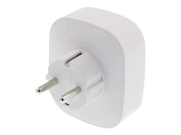 DELTACO SH-P01E - Smart kontakt - trådlös - 802.11b/g/n - 2.4 Ghz - vit
