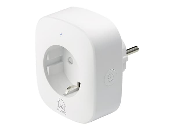 DELTACO SH-P01E - Smart kontakt - trådlös - 802.11b/g/n - 2.4 Ghz - vit