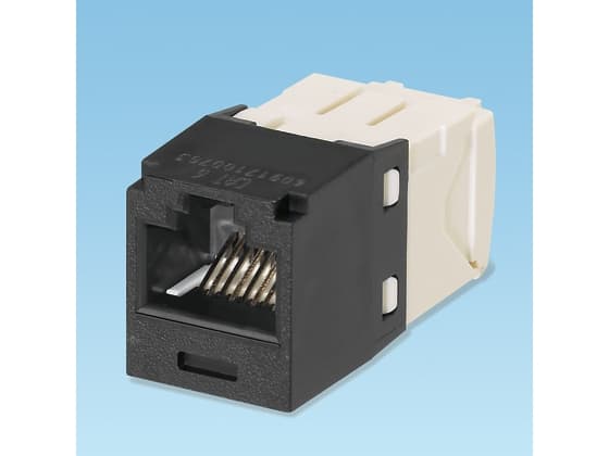 Panduit UTP RJ45 TG-MiniJack kat 6, Musta, Valkoinen