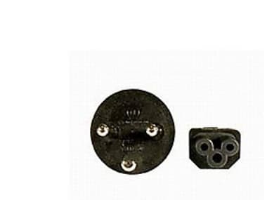 Goobay 30857, 2 m, Virtapistoke tyyppi K, C5 liitin, H05VV-F3G, 250 V