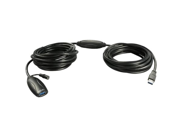 Lindy 43156, 10 m, USB A, USB A, USB 3.2 Gen 1 (3.1 Gen 1), 5 Gbit/s, Sort