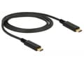 Miniatyrbild 3 av 5: Delock - USB-kabel - 24 pin USB-C (hane) till 24 pin USB-C (hane) - USB 3.1 Gen 2 - 5 A - 1 m - svart