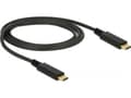 Miniatyrbild 5 av 5: Delock - USB-kabel - 24 pin USB-C (hane) till 24 pin USB-C (hane) - USB 3.1 Gen 2 - 5 A - 1 m - svart