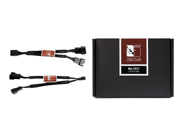 Noctua NA-SYC1 - Strömkabel till fläkt - 4 pin strömuttag för minimikontakt (hona) till 4 pin strömuttag för minimikontakt (hane) - 11.5 cm - för Noc
