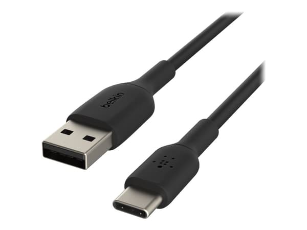 Belkin BoostCharge - USB-kabel - 24 pin USB-C (hane) till USB (hane) - 15 cm - svart