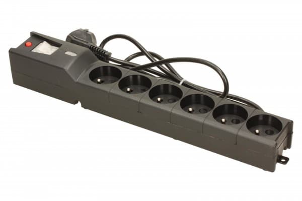 LESTAR LX 610 G-A, ylijännitesuoja, 1,5 m, musta Musta Musta Musta 6 pistorasiaa (pistorasioita) 230 V 1,5 m