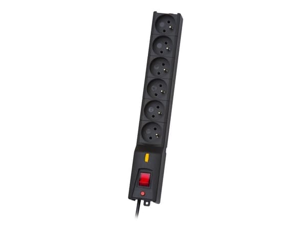 LESTAR LX 610 G-A, ylijännitesuoja, 1,5 m, musta Musta Musta Musta 6 pistorasiaa (pistorasioita) 230 V 1,5 m
