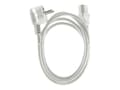 Miniatyrbilde 4 av 5: Gembird PC-186W-VDE - Strømkabel - power CEE 7/7 (hann) vinklet til power IEC 60320 C13 rett - 10 A - 1.8 m - formstøpt - hvit - Tyskland