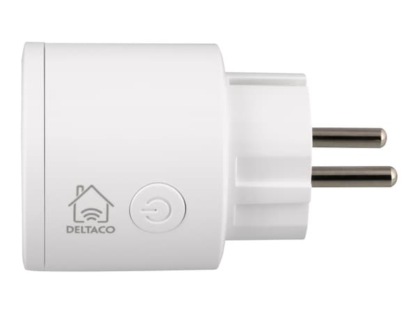 DELTACO SH-P01 - Smartplugg - trådløs - 802.11b/g/n - 2.4 Ghz - hvit