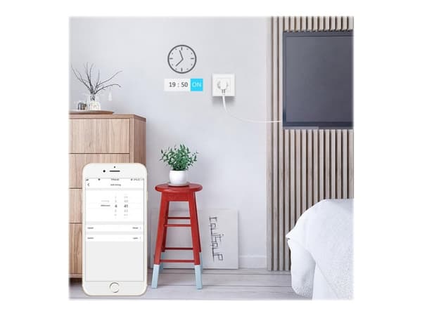 Woox R4054 - Smart behållare - trådlös - 802.11b/g/n - 2.4 Ghz - vit