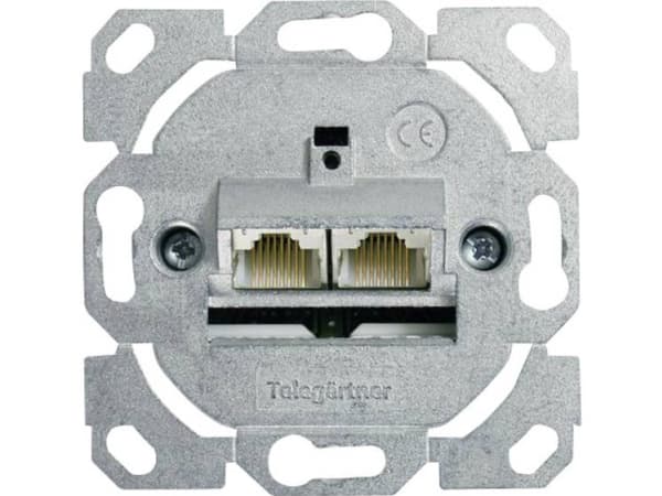 Telegärtner 100022944, 2 x RJ-45, 500 mO, sinkki, sinkki, -40 - 70 °C, 70 mm, 70 mm