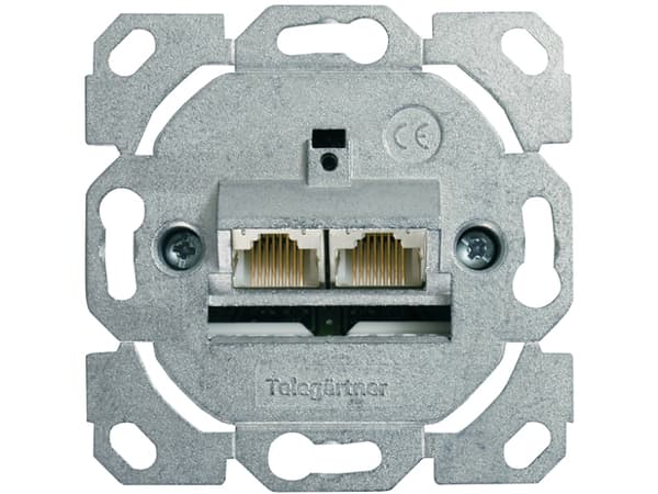 Telegärtner 100022944, 2 x RJ-45, 500 mO, sinkki, sinkki, -40 - 70 °C, 70 mm, 70 mm
