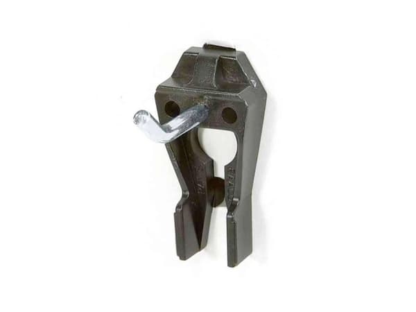 raaco CLIP 1, Passiv holder, Innendørs, Sort, Rustfritt stål