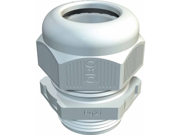 OBO Bettermann V-TEC PG21 LGR 2024764 Kaapeliläpivienti 1,5 mm Muovi , PA Vaaleanharmaa 1 kpl 1 kpl