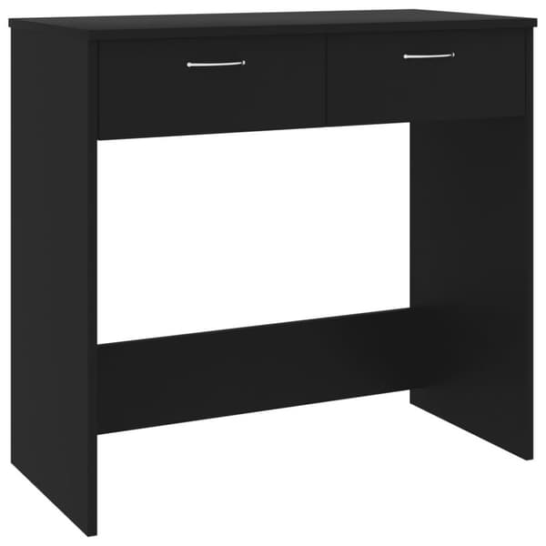 vidaXL Työpöytä musta 80x40x75 cm lastulevy