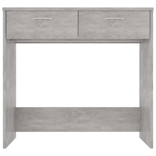 vidaXL skrivebord 80x40x75 cm spånplade betongrå