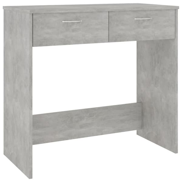 vidaXL skrivebord 80x40x75 cm spånplade betongrå