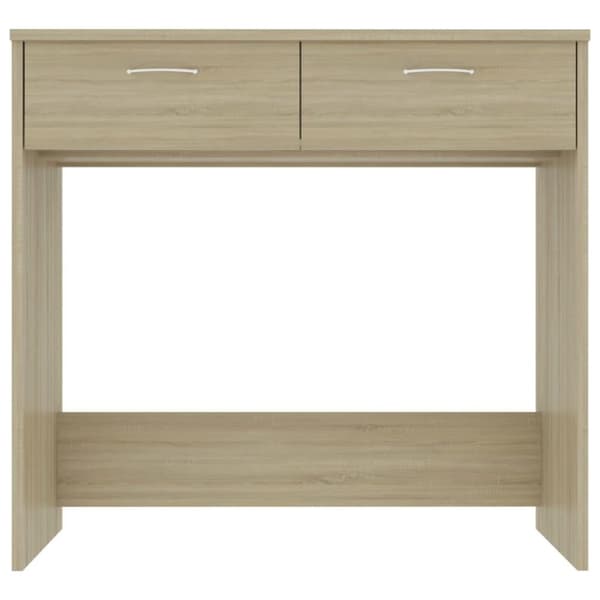 vidaXL skrivebord 80x40x75 cm spånplade sonoma-eg